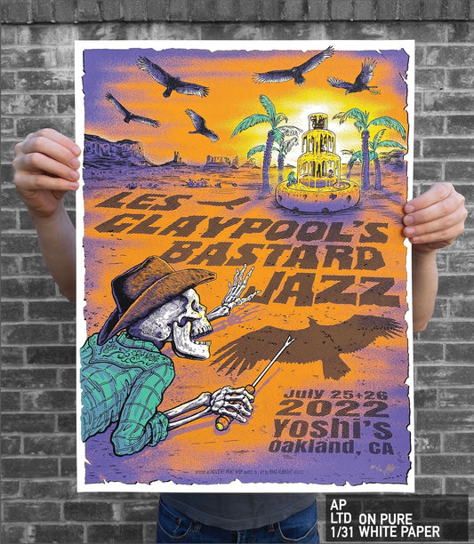 Les Claypool's Bastard Jazz - LTD Artist Proof & Variant Edition Show Poster